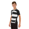 Black-White - Side - Canterbury Childrens-Kids Evader Hooped Jersey