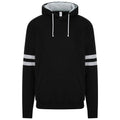Deep Black-Heather Grey - Front - AWDis Unisex Adults Game Day Hoodie