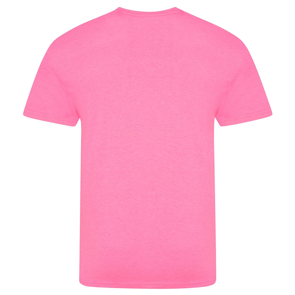 Electric Pink - Back - AWDis Unisex Adults Electric Tri-Blend T-Shirt