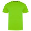 Electric Green - Front - AWDis Unisex Adults Electric Tri-Blend T-Shirt
