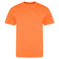 Electric Orange - Front - AWDis Unisex Adults Electric Tri-Blend T-Shirt