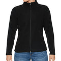 Black - Back - Gildan Hammer Womens-Ladies Micro Fleece Jacket
