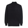 Black - Back - Brook Taverner Mens Dallas Zip-Neck Sweater