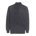 Charcoal - Back - Brook Taverner Mens Dallas Zip-Neck Sweater