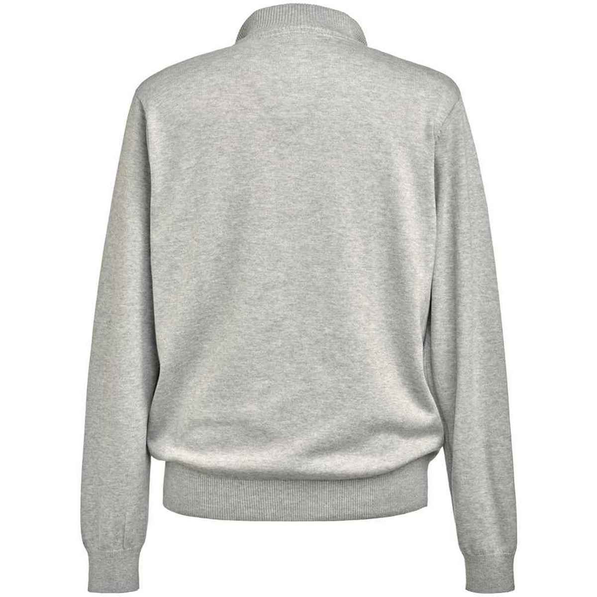 Silver - Back - Brook Taverner Mens Dallas Zip-Neck Sweater