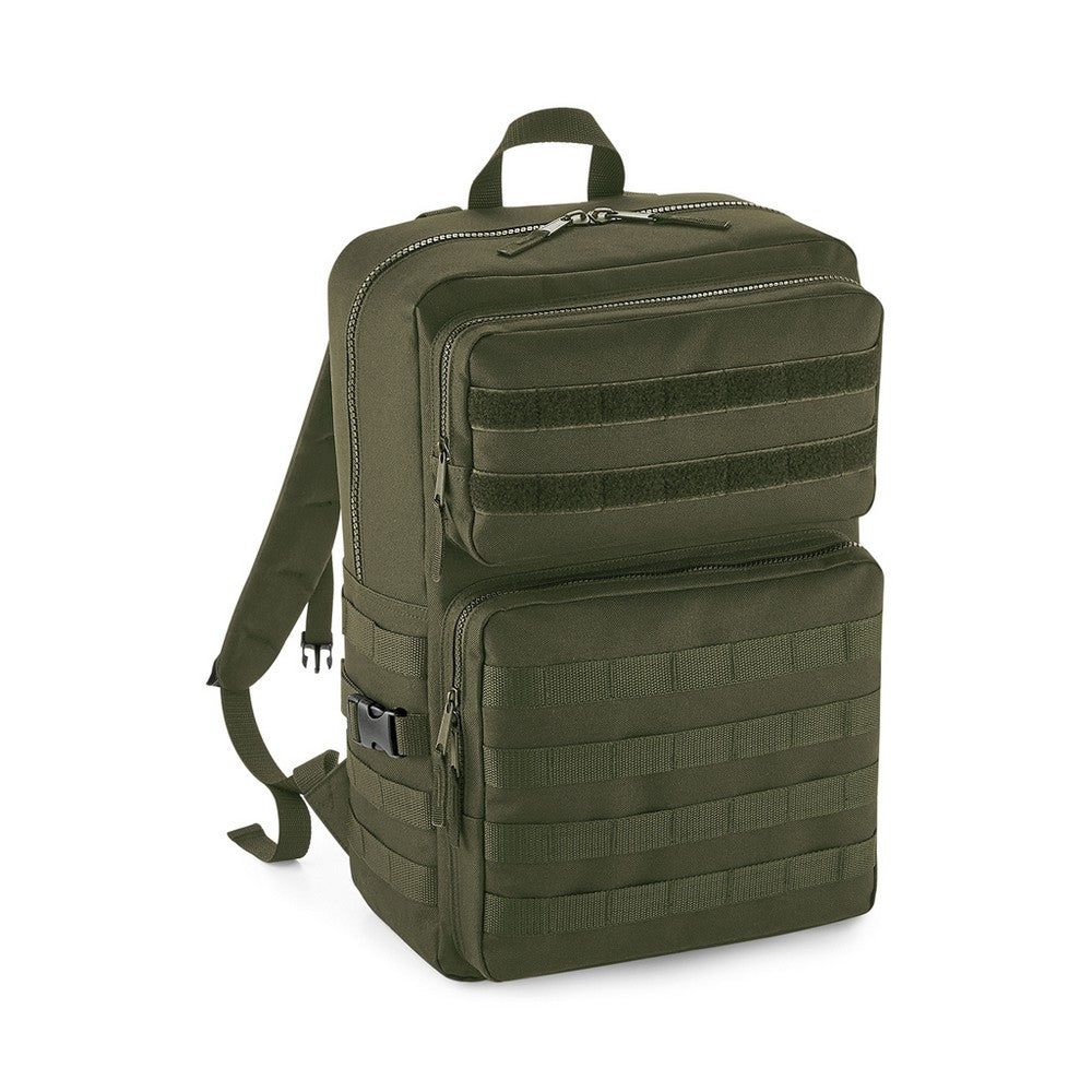 Military Green - Front - BagBase MOLLE Tactical Backpack
