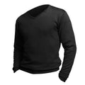 Black - Lifestyle - SOLS Mens Galaxy V Neck Sweater
