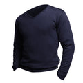 Navy - Lifestyle - SOLS Mens Galaxy V Neck Sweater