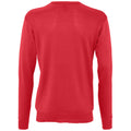 Red - Back - SOLS Mens Galaxy V Neck Sweater