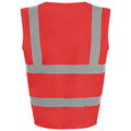 Red - Back - PRO RTX High Visibility Childrens-Kids Waistcoat