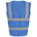 Royal Blue - Back - PRO RTX High Visibility Childrens-Kids Waistcoat