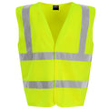 Yellow - Front - PRO RTX High Visibility Childrens-Kids Waistcoat