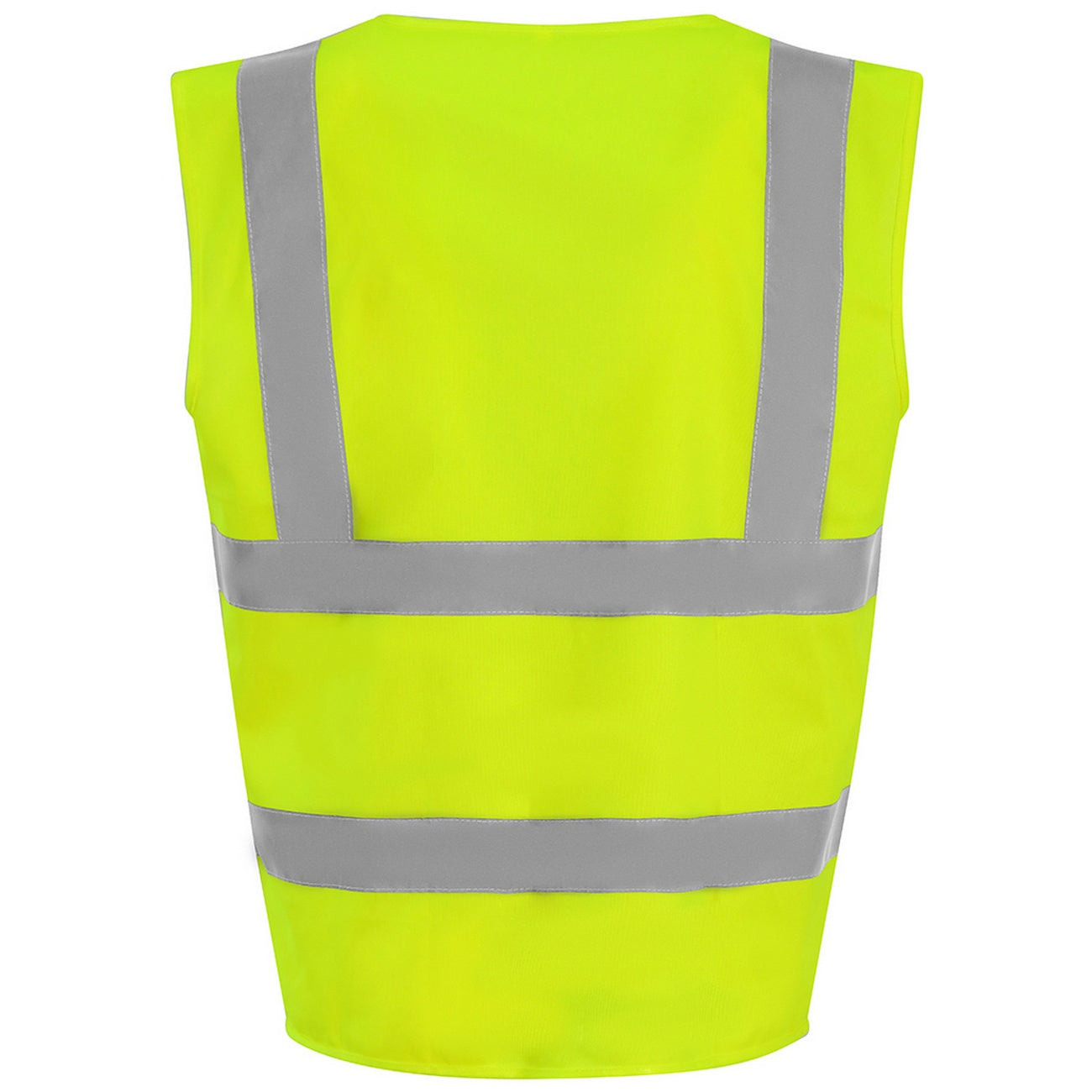 Yellow - Back - PRO RTX High Visibility Childrens-Kids Waistcoat