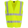 Yellow - Front - PRO RTX High Visibility Unisex Waistcoat