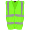 Lime Green - Front - PRO RTX High Visibility Unisex Waistcoat