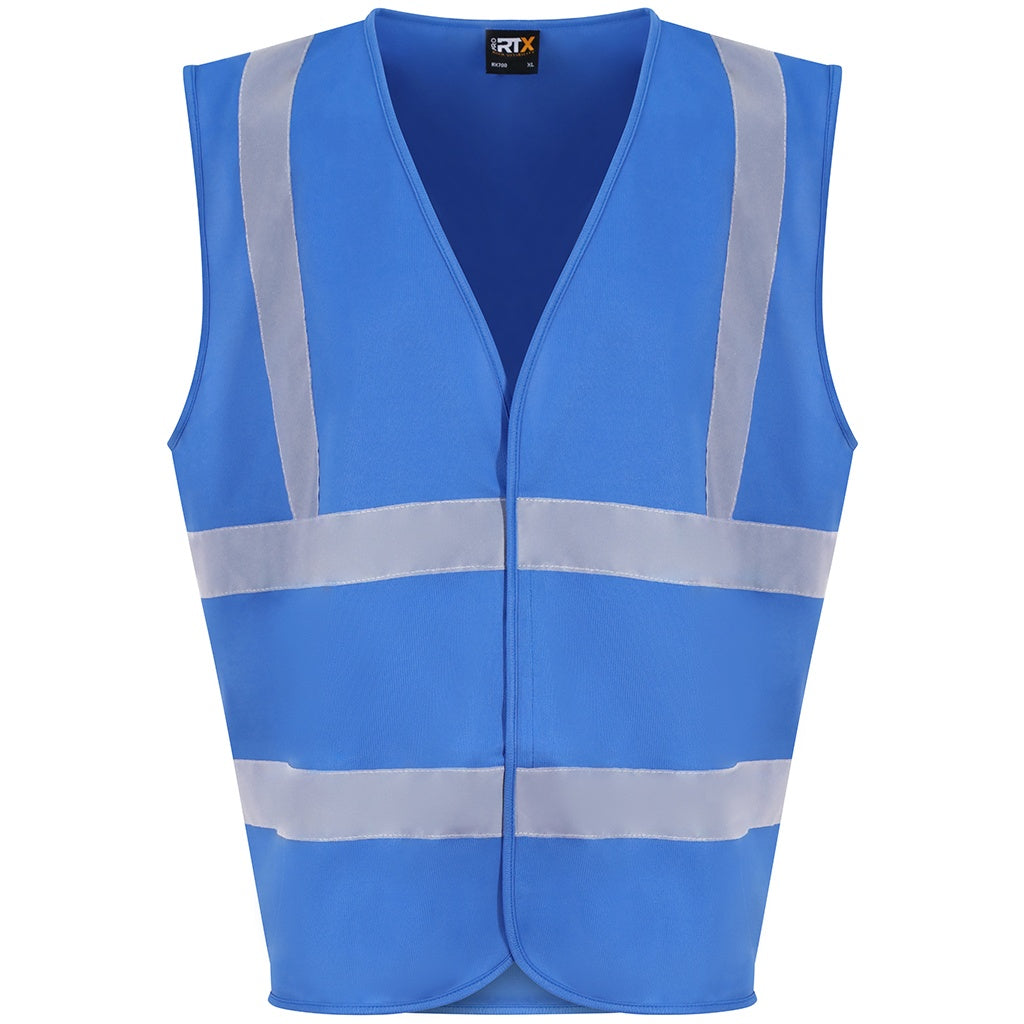 Sapphire Blue - Front - PRO RTX High Visibility Unisex Waistcoat