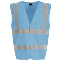 Sky Blue - Front - PRO RTX High Visibility Unisex Waistcoat