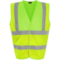 Yellow-Lime Green - Front - PRO RTX High Visibility Unisex Waistcoat