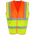 Yellow-Orange - Front - PRO RTX High Visibility Unisex Waistcoat