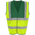 Yellow-Paramedic Green - Front - PRO RTX High Visibility Unisex Waistcoat