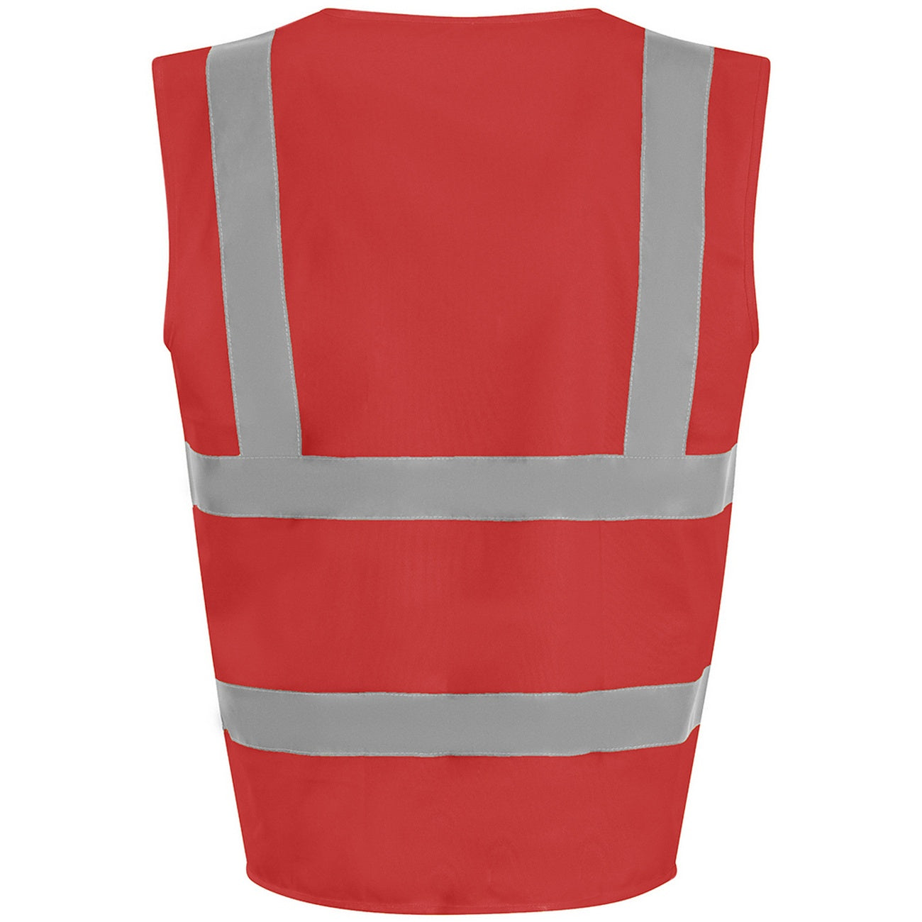 Red - Back - PRO RTX High Visibility Unisex Waistcoat