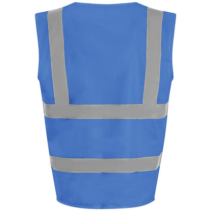 Royal Blue - Back - PRO RTX High Visibility Unisex Waistcoat