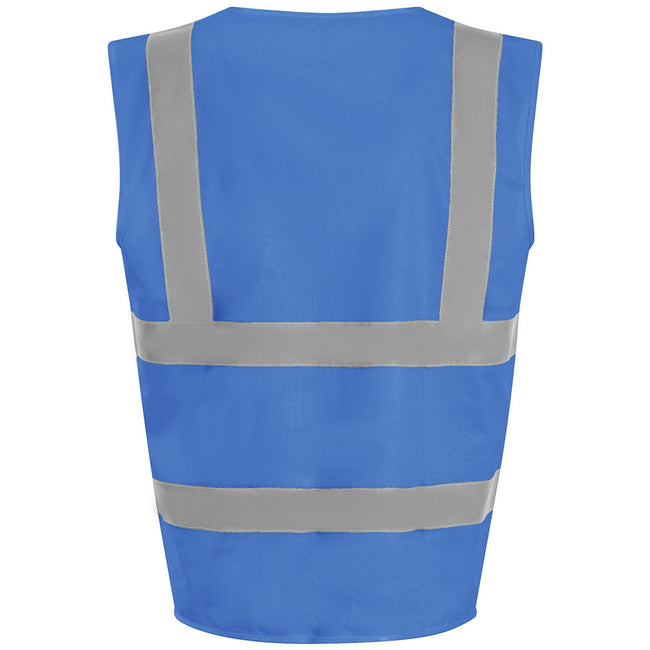 Royal Blue - Back - PRO RTX High Visibility Unisex Waistcoat