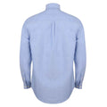 Blue - Back - Henbury Mens Modern Long Sleeve Classic Fit Oxford Shirt
