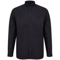 Black - Front - Henbury Mens Modern Long Sleeve Classic Fit Oxford Shirt