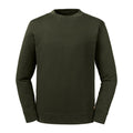 Dark Olive - Front - Russell Unisex Adults Pure Organic Reversible Sweatshirt