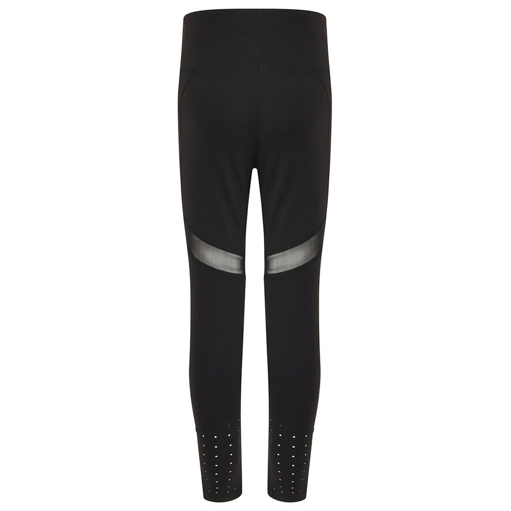 Black - Back - Tombo Kids-Childrens-Girls Panelled Leggings