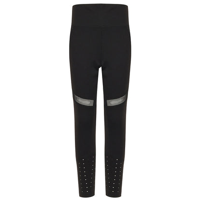 Black - Front - Tombo Kids-Childrens-Girls Panelled Leggings