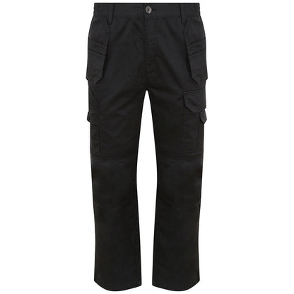 Black - Front - PRO RTX Mens Pro Tradesman Trousers