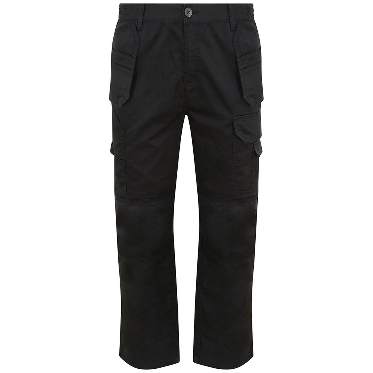 Black - Front - PRO RTX Mens Pro Tradesman Trousers