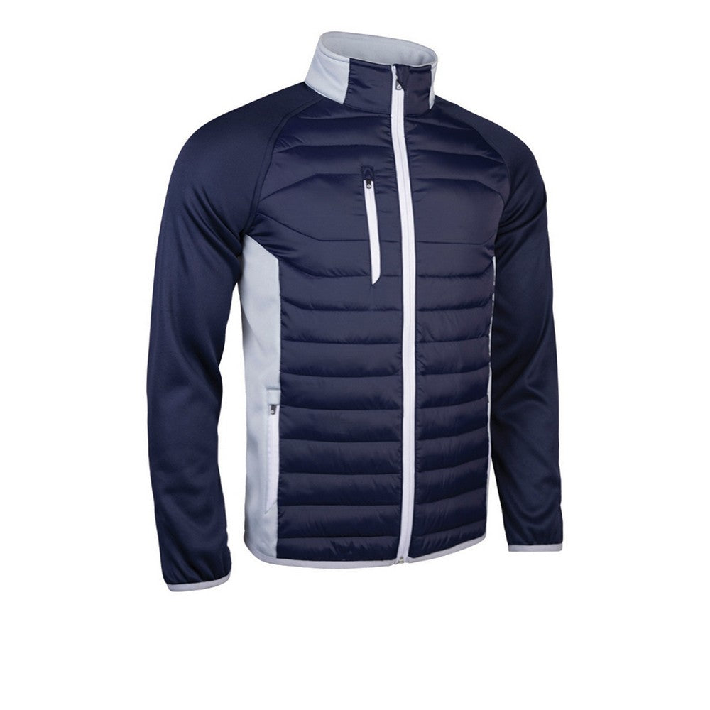 Navy-Silver-White - Front - Sunderland of Scotland Mens Padded Jacket