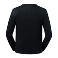Black - Back - Russell Mens Pure Organic Long Sleeve T-Shirt
