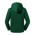 Bottle Green - Back - Russell Kids-Childrens Authentic Hooded Sweatshirt