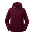 Burgundy - Front - Russell Kids-Childrens Authentic Hooded Sweatshirt
