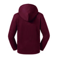 Burgundy - Back - Russell Kids-Childrens Authentic Hooded Sweatshirt