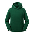 Bottle Green - Front - Russell Kids-Childrens Authentic Hooded Sweatshirt