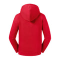 Classic Red - Front - Russell Kids-Childrens Authentic Zip Hooded Sweatshirt