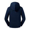 French Navy - Back - Russell Kids-Childrens Authentic Zip Hooded Sweatshirt