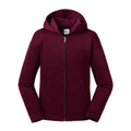 Burgundy - Front - Russell Kids-Childrens Authentic Zip Hooded Sweatshirt