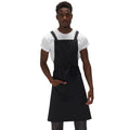 Black - Front - Le Chef Unisex Adults Crossover Bib Apron