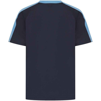 Navy-Sky Blue - Back - Finden and Hales Unisex Team T-Shirt