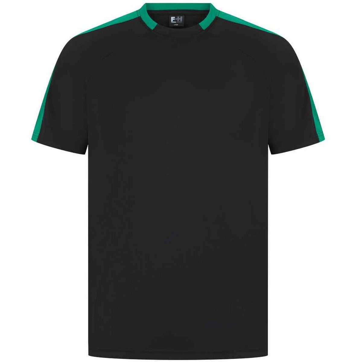 Black-White - Side - Finden and Hales Unisex Team T-Shirt