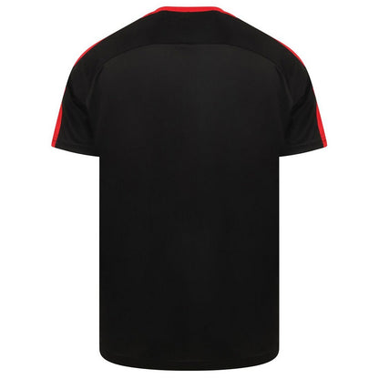Black-Red - Back - Finden and Hales Unisex Team T-Shirt