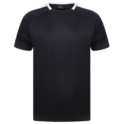 Navy-White - Front - Finden and Hales Unisex Team T-Shirt
