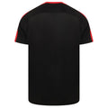 Black-Red - Back - Finden and Hales Unisex Team T-Shirt