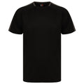 Black-Gunmetal - Front - Finden and Hales Unisex Team T-Shirt